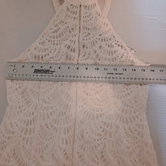 Lilly Pulitzer Dress Off White Midi Lace Size 6 - Picture 6 of 11